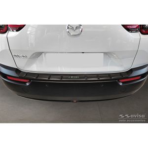 Zwart RVS Bumper beschermer passend voor Mazda MX-30 2020- 'STRONG EDITION' AV254034