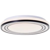 Brilliant Zwart witte plafondlamp Kobana Ø 34cm G80567A76