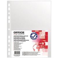 OFFICE products geperforeerde showtas, ft A4, 60 micron, glashelder, pak van 100 stuks