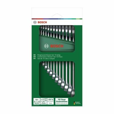 Combinatiesleutelset BOSCH 6-21 mm 15 Onderdelen