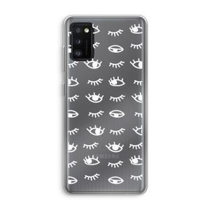 Eye pattern #3: Samsung Galaxy A41 Transparant Hoesje