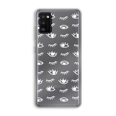 Eye pattern #3: Samsung Galaxy A41 Transparant Hoesje