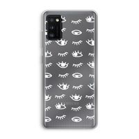 Eye pattern #3: Samsung Galaxy A41 Transparant Hoesje