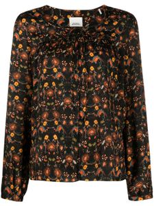 ISABEL MARANT blouse Prian à fleurs - Noir