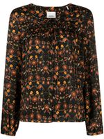 ISABEL MARANT blouse Prian à fleurs - Noir