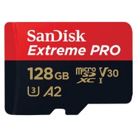Sandisk MicroSDXC Extreme PRO 128GB 200/90 Mb/s - A2 - V30 Sandisk MicroSDXC Extreme PRO 128GB 200/90 Mb/s - A2 - V30