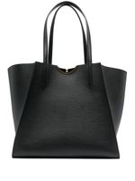 Zadig&Voltaire sac cabas en cuir à plaque logo - Noir