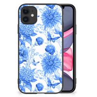 Bloemen Hoesje voor iPhone 11 Flowers Blue