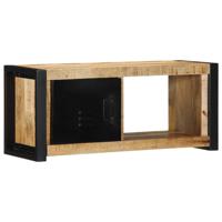 Tv-meubel 80x30x35 cm massief ruw mangohout