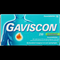 Gaviscon Kauwtabletten Pepermunt bij brandend maagzuur, 16 stuks bij Jumbo