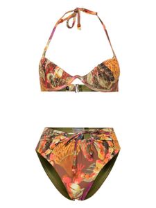 ANDREA IYAMAH bikini Uwa à design réversible - Vert