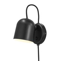 Wandlamp zwart slaapkamer &apos;Angle&apos; GU10 verstelbaar schakelaar DFTP