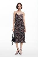 Midijurk met ruches - BLACK - XS