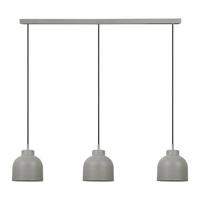 by fonQ Nohr Hanglamp - 3 Lichts - Warm Grijs by fonQ Nohr Hanglamp - 3 Lichts - Warm Grijs