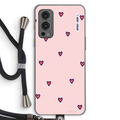 Hartjes: OnePlus Nord 2 5G Transparant Hoesje met koord