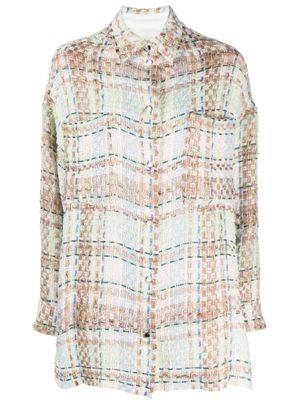 IRO surchemise Maryse en tweed - Marron