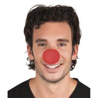 Clowns neus - rood - knijp foam - carnaval verkleed neus - kinderen/volwassenen