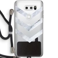 Marmeren pijlen: LG V30 Transparant Hoesje met koord