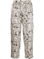 Nanushka pantalon Ornamental à coupe droite - Tons neutres