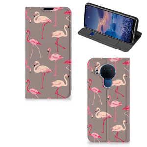 Nokia 5.4 Hoesje maken Flamingo