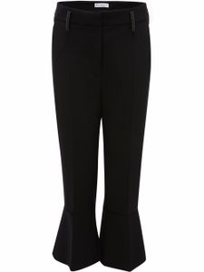 JW Anderson pantalon court à coupe évasée - Noir