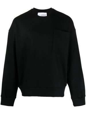 Costumein sweat en polaire à col rond - Noir