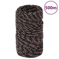 Boot touw 2 mm 500 m polypropyleen zwart