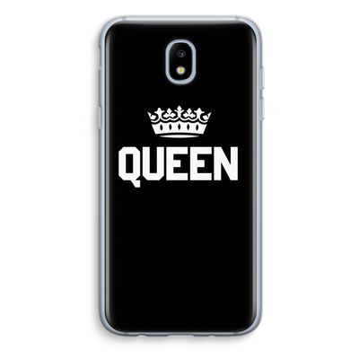 Queen zwart: Samsung Galaxy J5 (2017) Transparant Hoesje