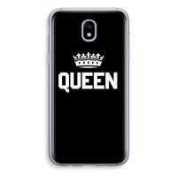 Queen zwart: Samsung Galaxy J5 (2017) Transparant Hoesje