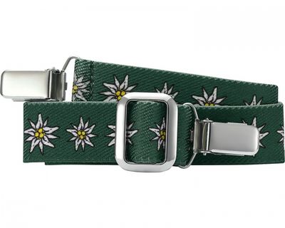 Playshoes riem elastisch met clip groen bloemen junior maat 2