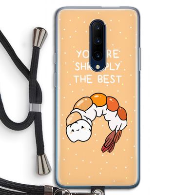You're Shrimply The Best: OnePlus 7 Pro Transparant Hoesje met koord