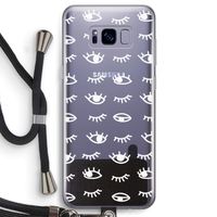 Eye pattern #3: Samsung Galaxy S8 Transparant Hoesje met koord
