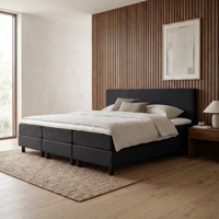 Familiebed Comfort - Zwart - Dekbed-Discounter.nl