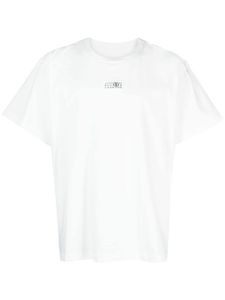 MM6 Maison Margiela t-shirt en coton à patch logo - Blanc