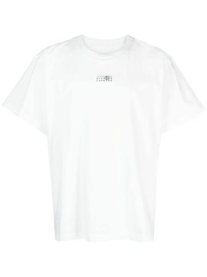 MM6 Maison Margiela t-shirt en coton à patch logo - Blanc