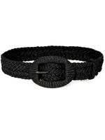 Altuzarra ceinture en raphia à boucle - Noir