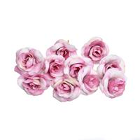 10 sets 4cm kunstmatige bloem Silk Rose Flower hoofd voor bruiloft partij Home Decoratie (roze)