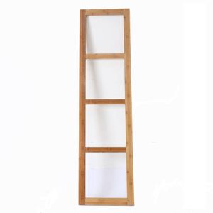 Staande Bamboe handdoeken Ladder Rek - badkamer handdoekhouder voor