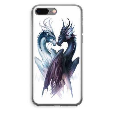 Yin Yang Dragons: iPhone 8 Plus Transparant Hoesje