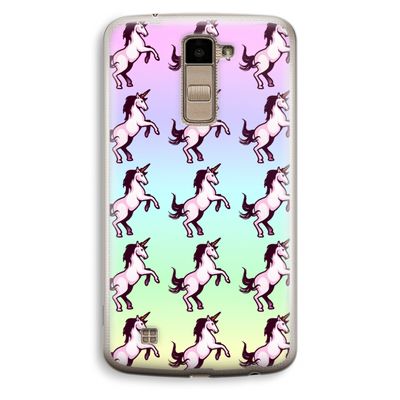 Musketon Unicorn: LG K10 (2016) Transparant Hoesje
