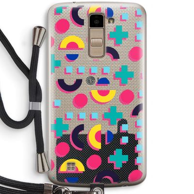 8-bit N°2: LG K10 (2016) Transparant Hoesje met koord