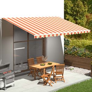 VidaXL Vervangingsdoek voor luifel 5x3 m geel en oranje