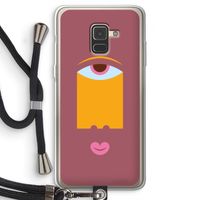 Mono V: Samsung Galaxy A8 (2018) Transparant Hoesje met koord