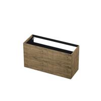 INK - Onderkast 2 Laden Push To Open 65cm Hout Decor - 1200x450x650 Mm - Naturel Eiken