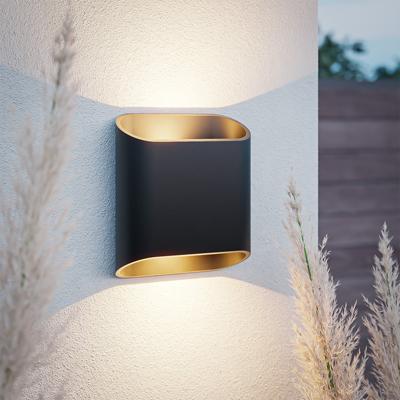HOFTRONIC™ Ponta dimbare LED wandlamp - 3000K warm wit - 11 Watt - Up & down light - IP65 voor binnen en buiten - Dubbelzijdige wandlamp - Zwart