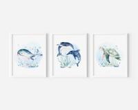 Posters - Zeedieren 2 / Set van 3 - thumbnail