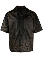 AMIRI chemise à motif cachemire - Noir