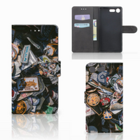 Sony Xperia XZ Premium Telefoonhoesje met foto Badges - thumbnail