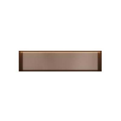 Hotbath &More Inbouwnis - 30 x 120 x 10 cm - Frameless - met LED-verlichting - Tuscan Bronze