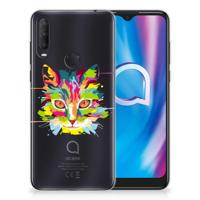 Alcatel 1S (2020) Telefoonhoesje met Naam Cat Color